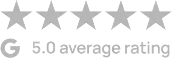 5.0 Average Rating on Google