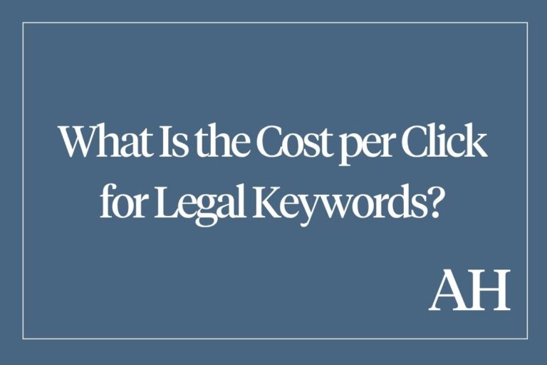 What Is the Cost per Click for Legal Keywords?